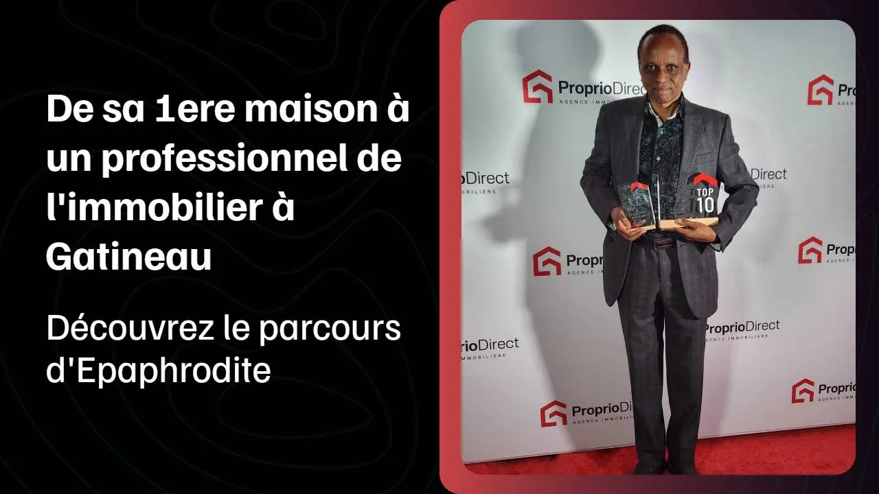 Image d'Epaphrodite Munyaneza courtier immobilier pour la video YouTube.